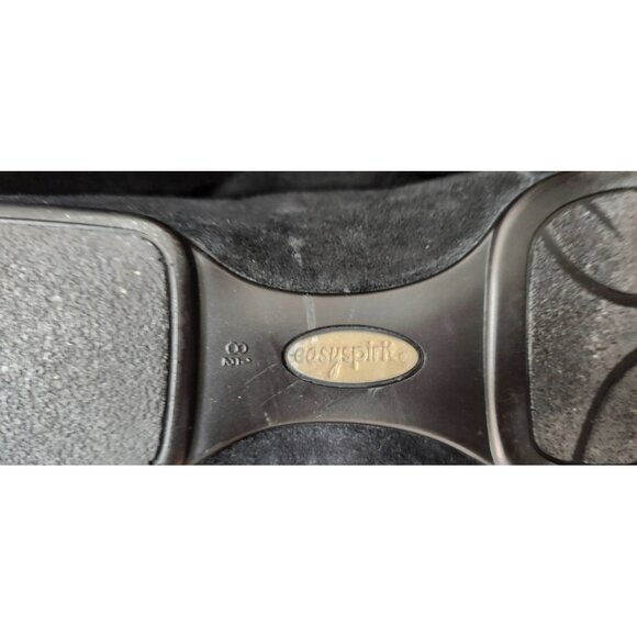 Eschantel Black Suede Mary Jane Flats Size 8.5M Leather Cap Toe Comfort Shoes - Picture 13 of 13